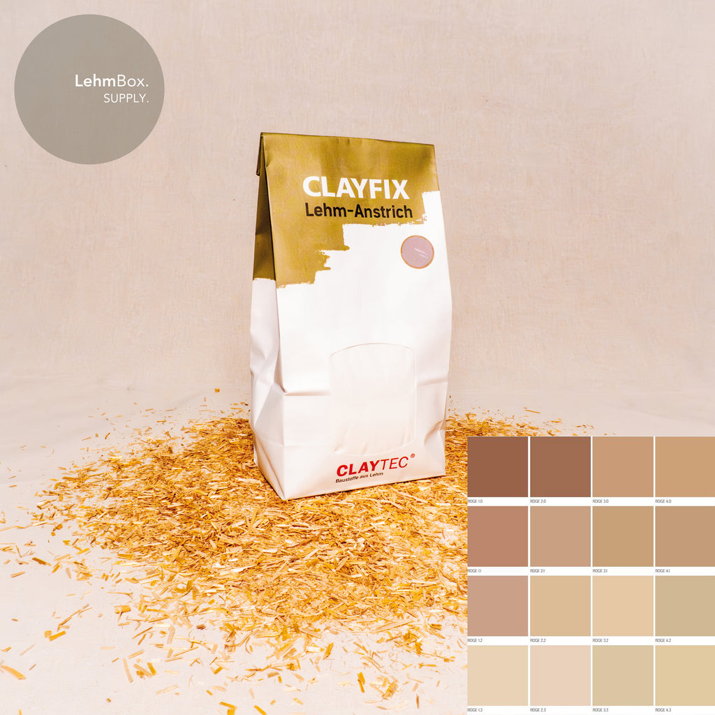CLAYFIX - Lehm-Anstrich Indisch-Rot 1,5 Kg