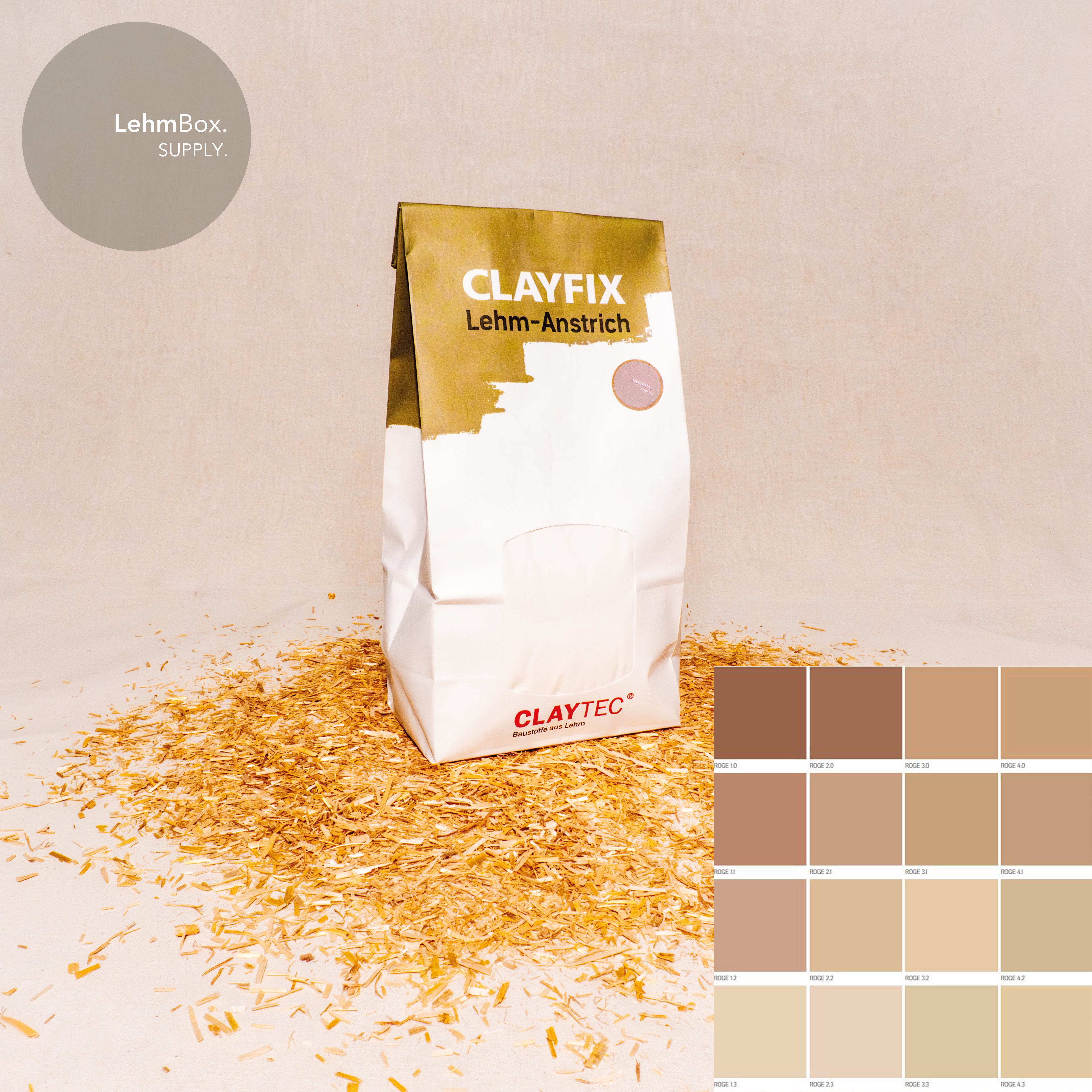 CLAYFIX - Lehm-Anstrich Indisch-Rot 1,5 Kg