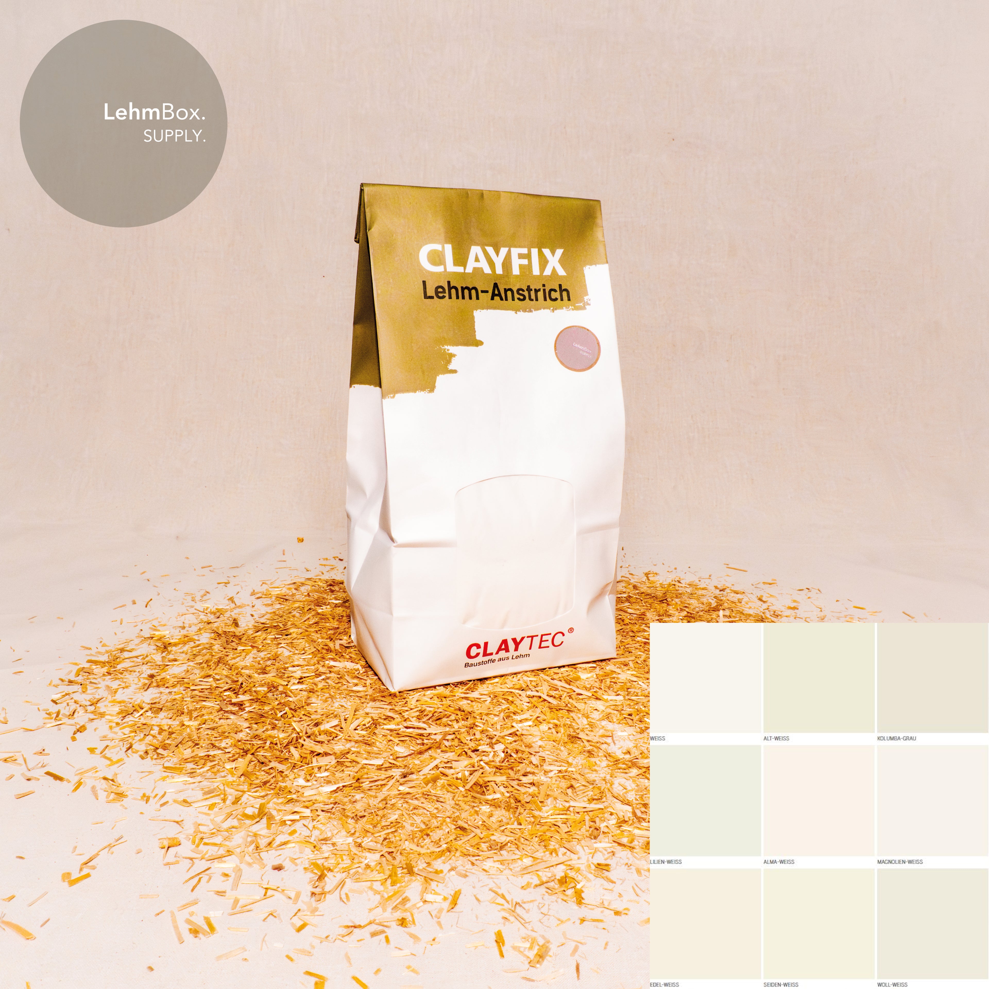 CLAYFIX - Lehm-Anstrich Classic 1,5 Kg