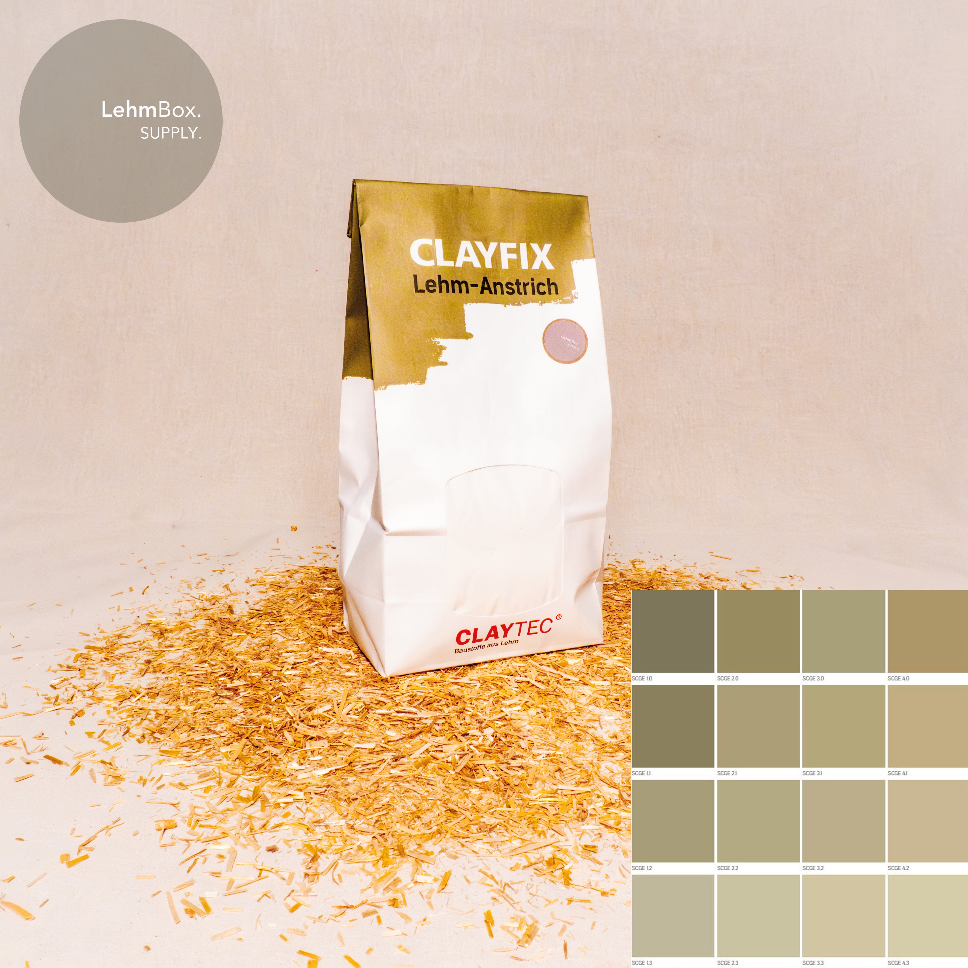 CLAYFIX - Lehm-Anstrich Sahara-Beige 1,5 Kg