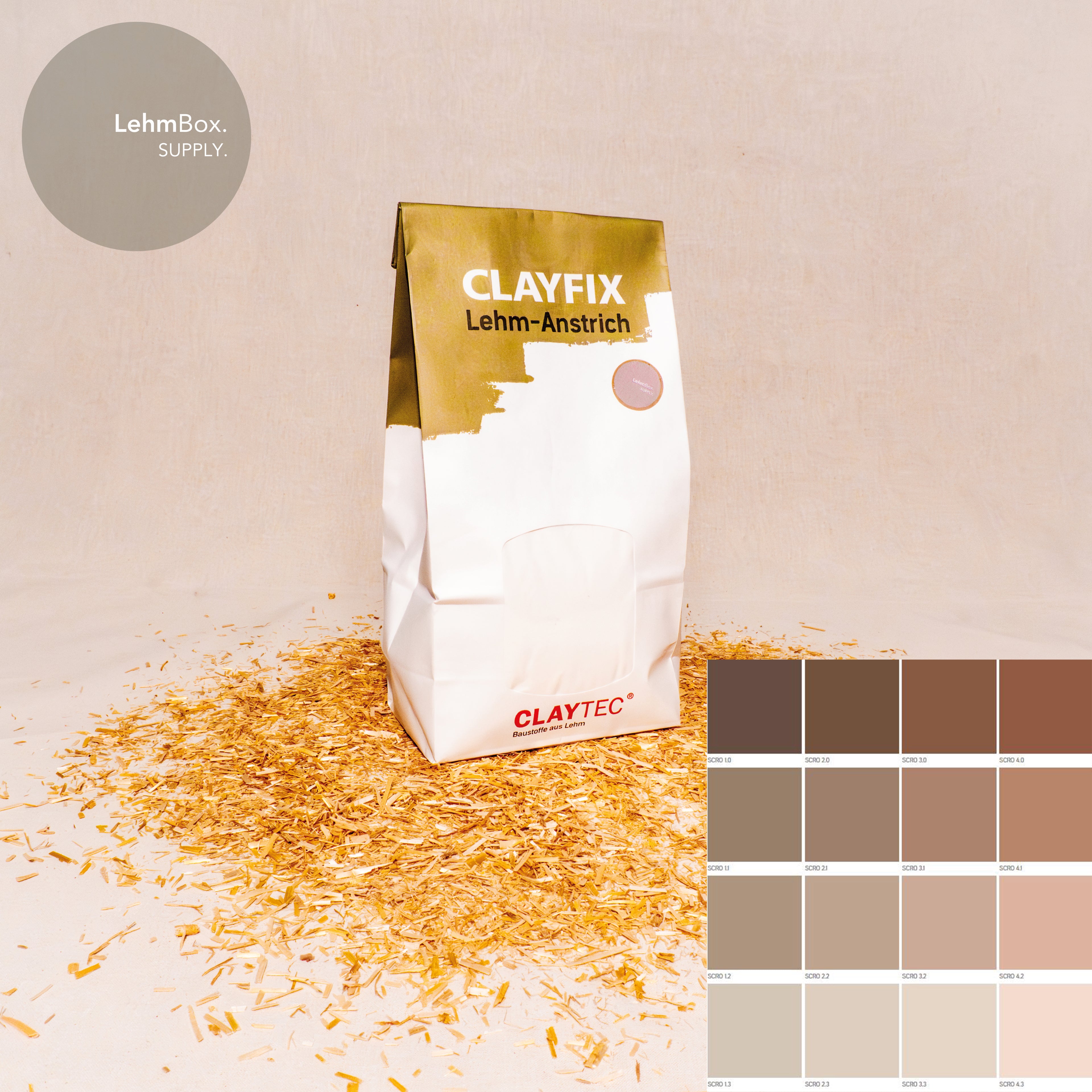 CLAYFIX - Lehm-Anstrich Sierra-Braun 1,5 Kg