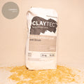 CLAYTEC Lehm-Farbputz grob mit Stroh Grau, trocken, 25kg/Sack
