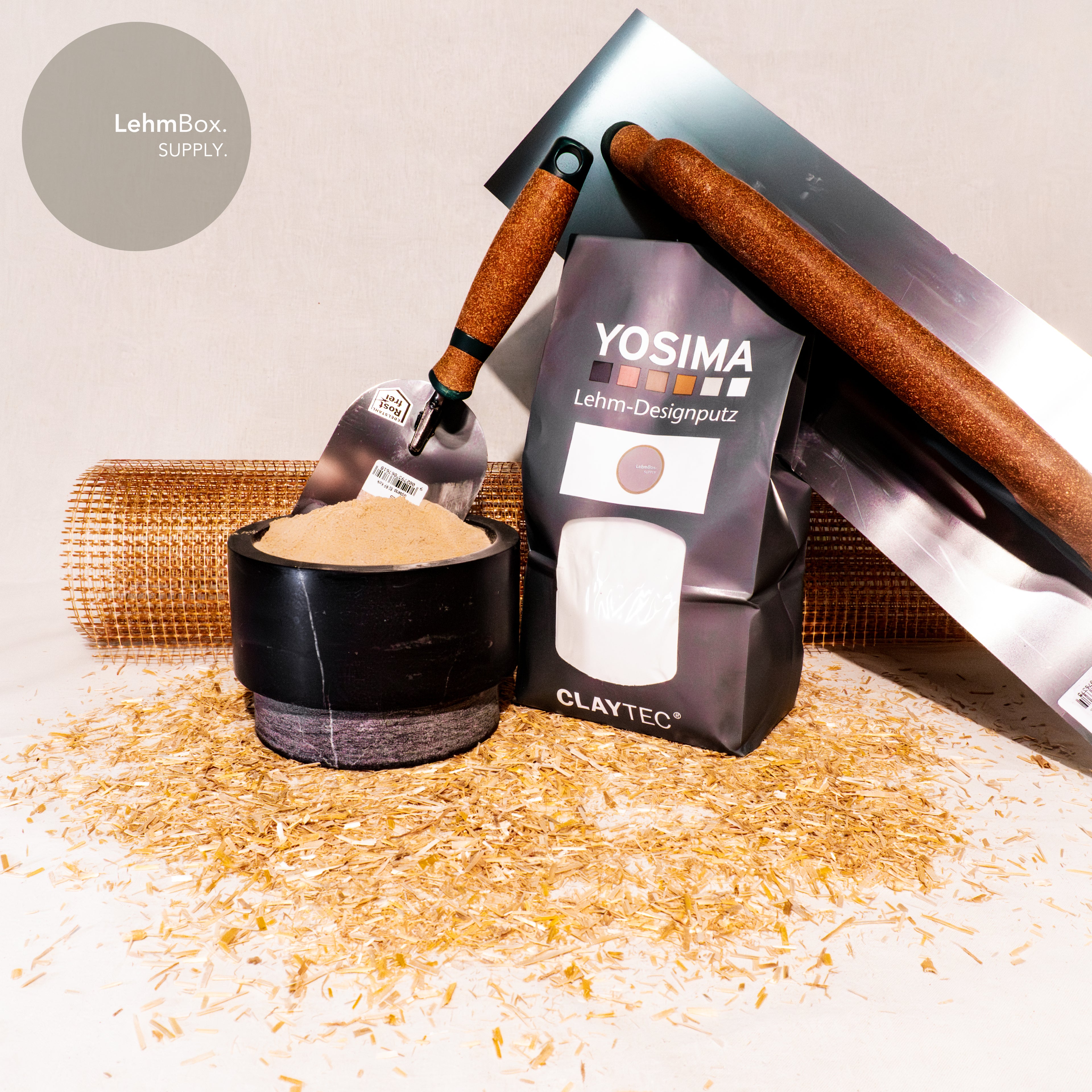 ErdRaum - Lehm-Feinputz-Set
