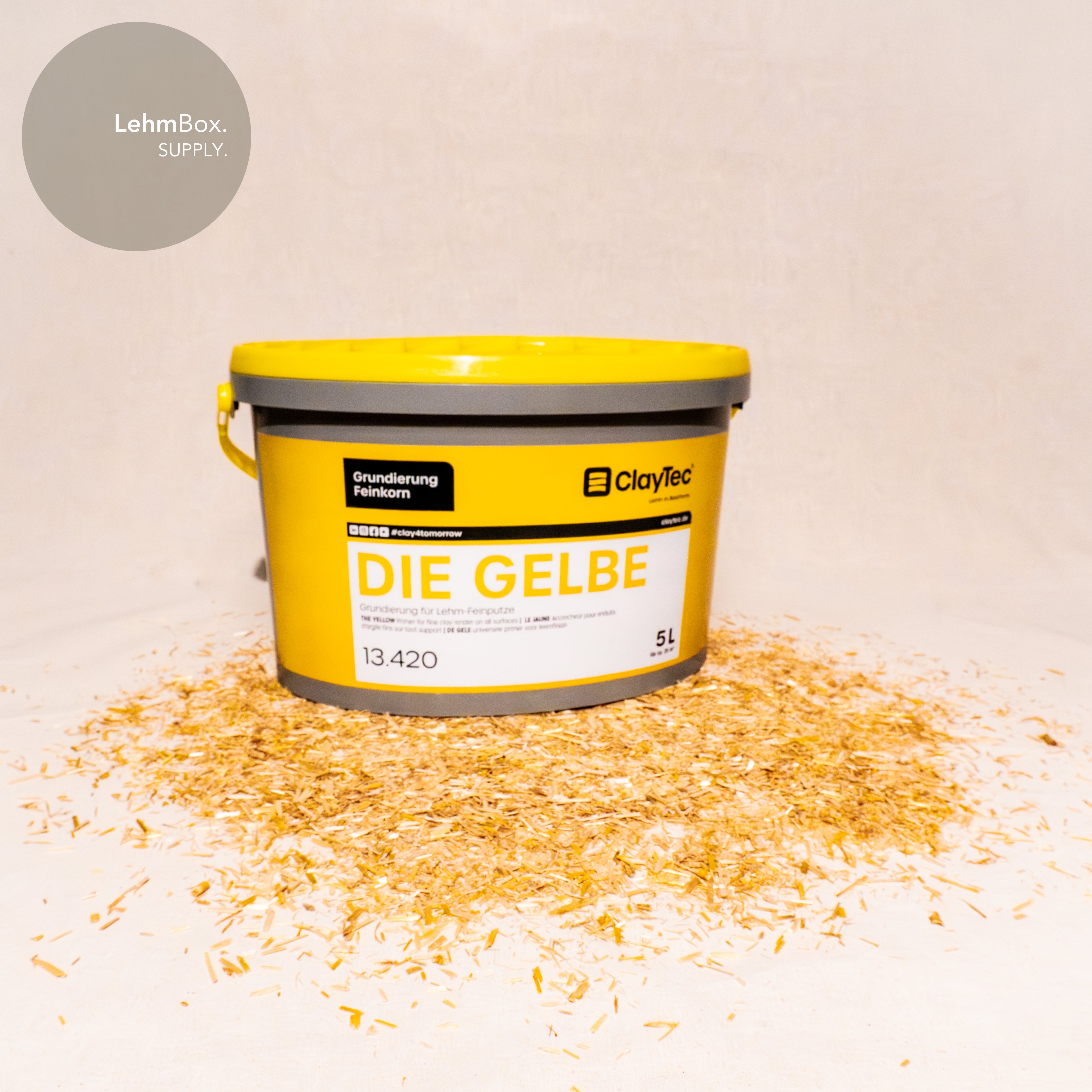 CLAYTEC Grundierung DIE GELBE, fein, 5l-Eimer