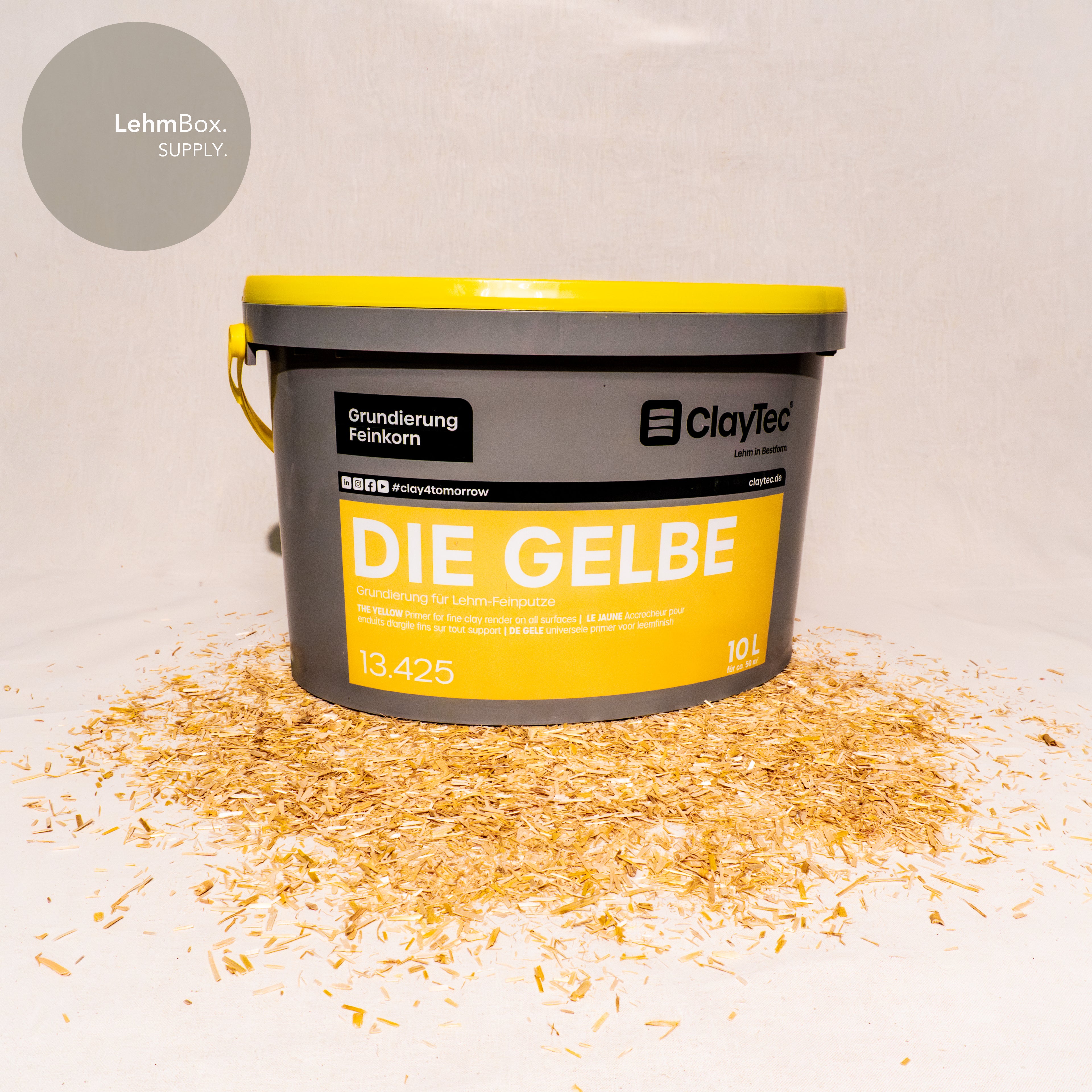 CLAYTEC Grundierung DIE GELBE, fein, 10l-Eimer