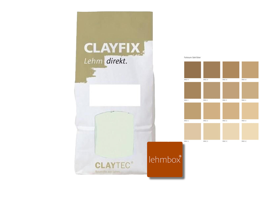 Lehmfarbe - CLAYFIX Lehm-Anstrich Gold-Ocker 1,5 Kg