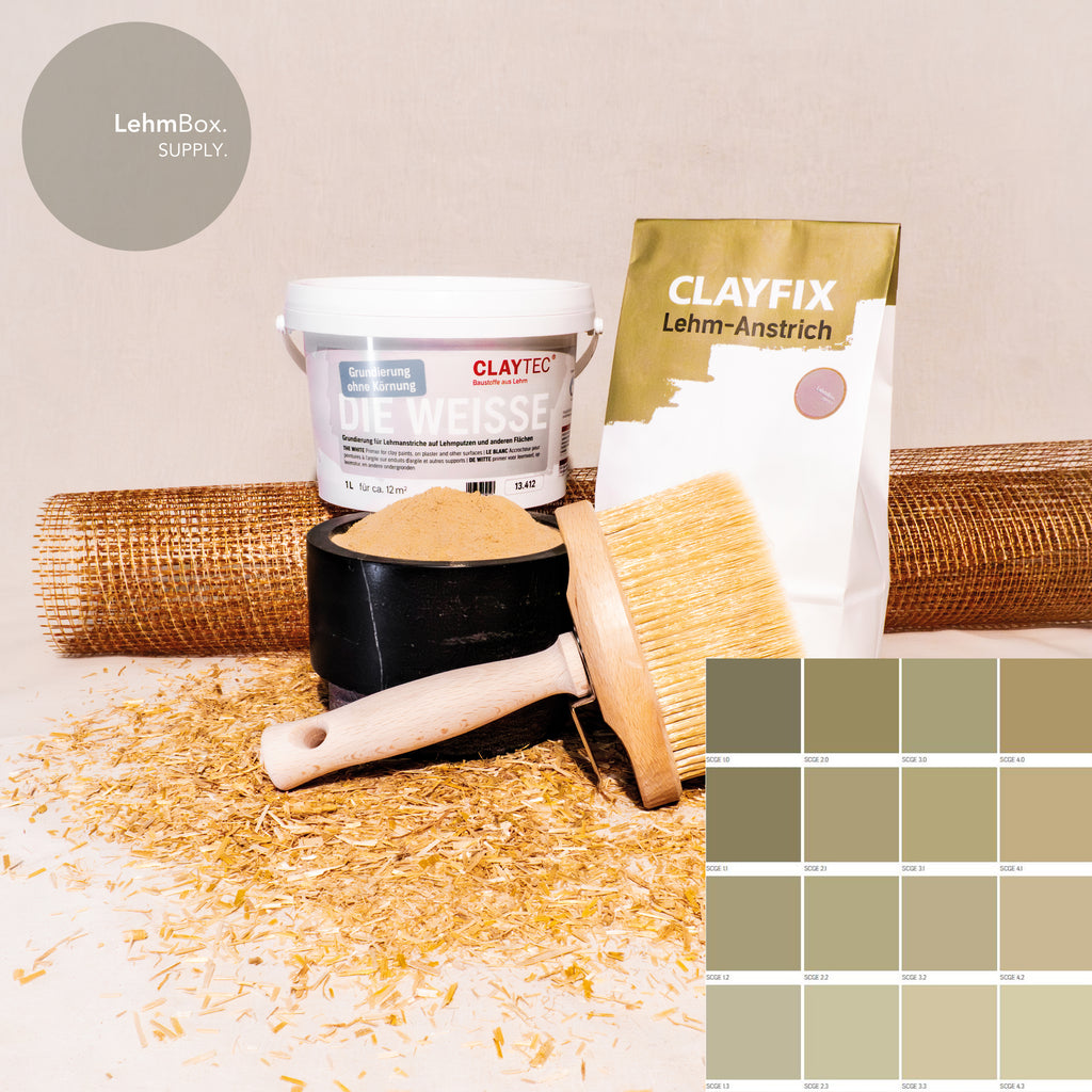 ErdRaum - Lehm-Anstrich-Set / Sahara-Beige