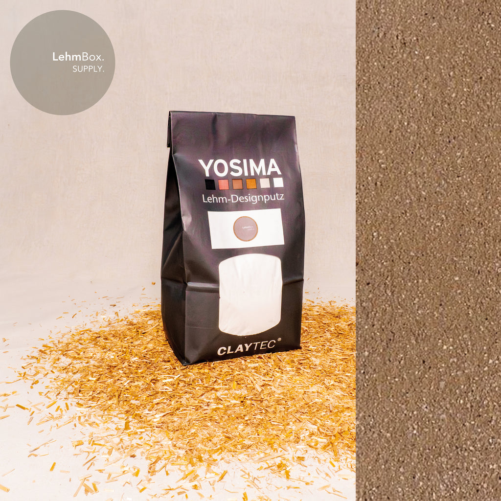 CLAYTEC YOSIMA Lehm-Designputz Braun (BR0) - 2 kg Beutel
