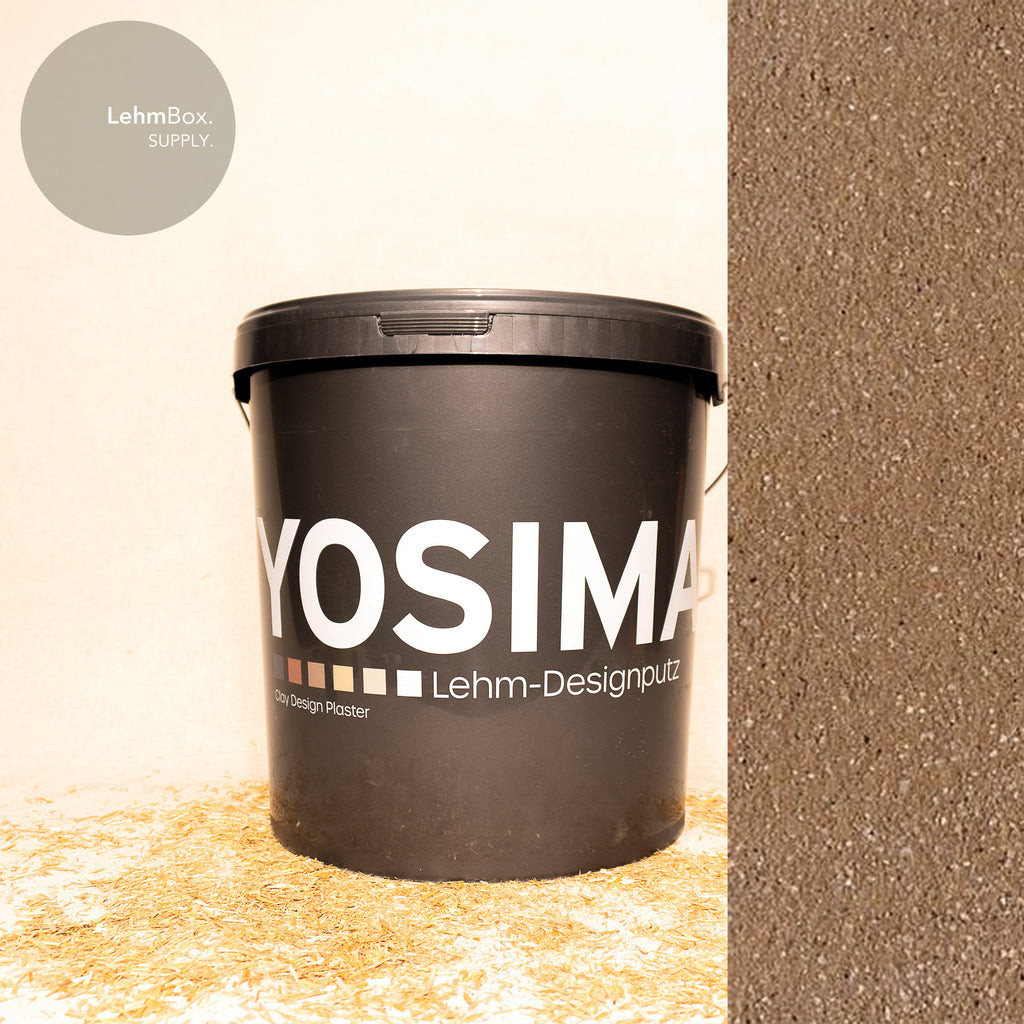 CLAYTEC YOSIMA Lehm-Designputz Braun (BR0) - 20 kg Eimer